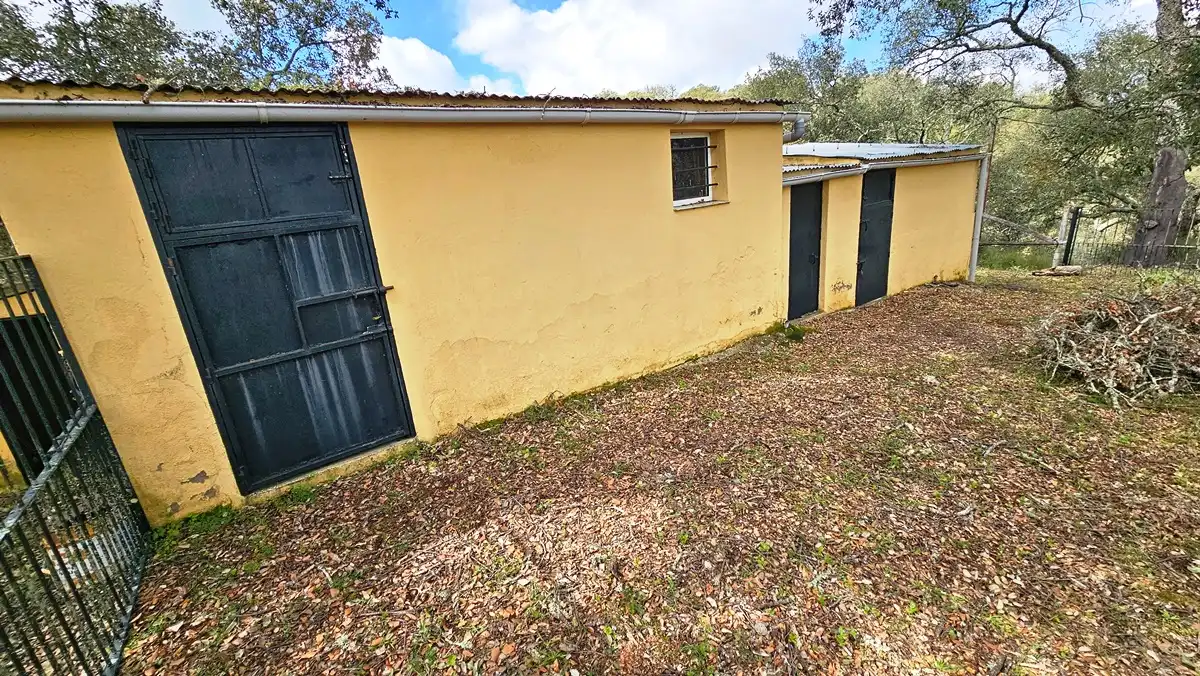 Vista exterior de Finca rústica en venta en Cortegana con Jardín privado, Terraza y Piscina