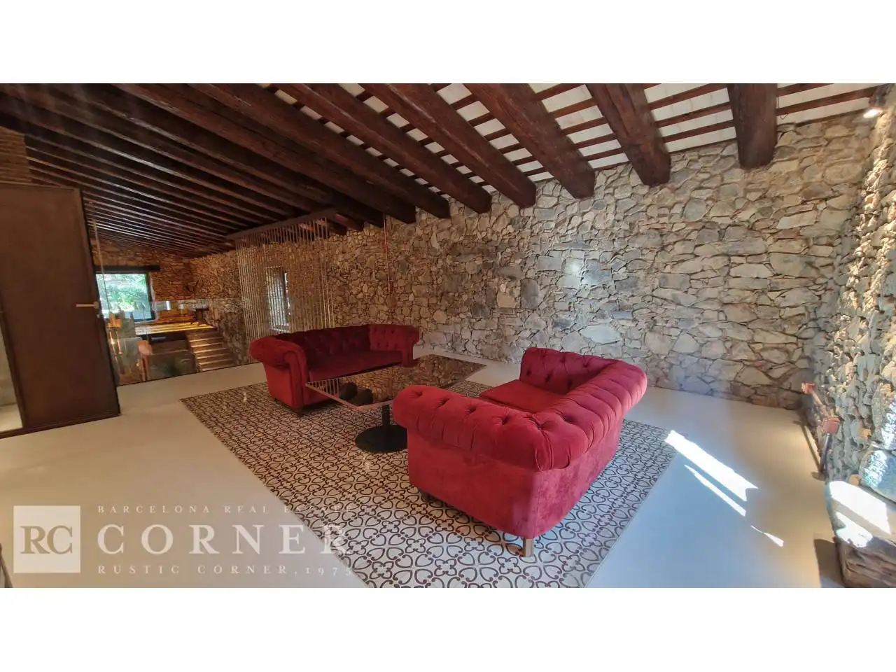 Sala de estar de Finca rústica en venta en Dosrius poble