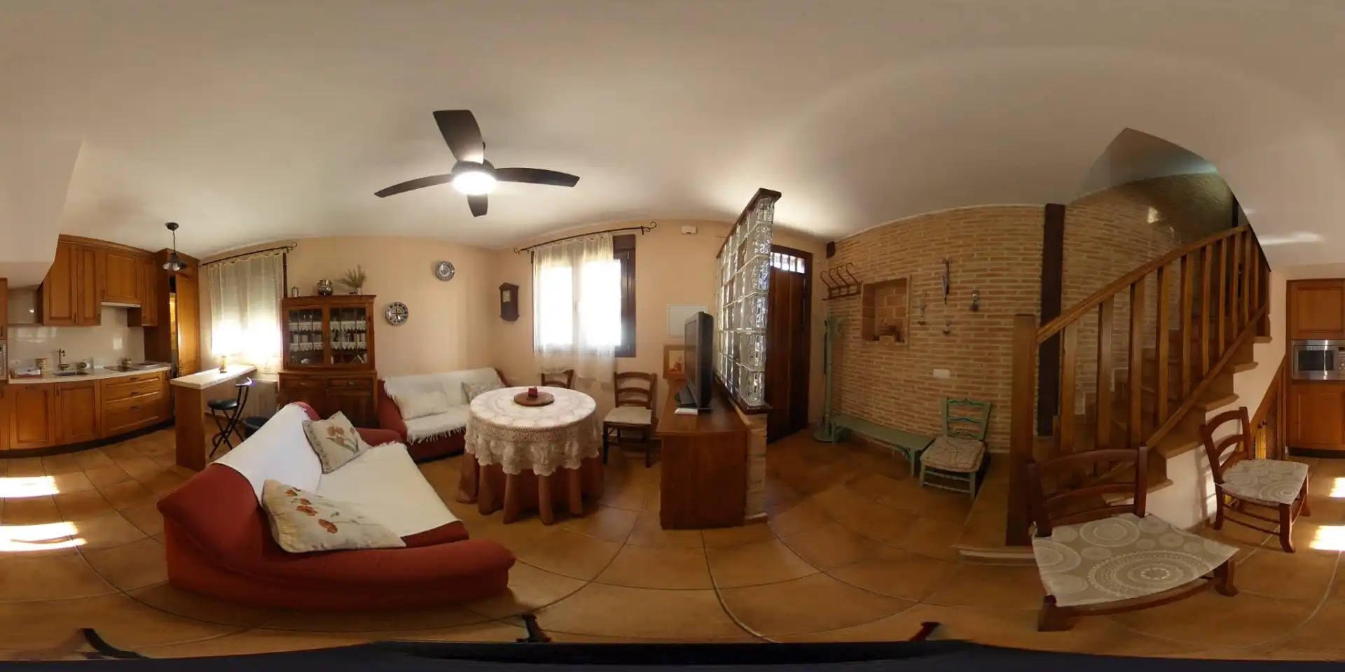 Wohnzimmer von Country house zum Verkauf in Barrado mit Heizung, Möbliert und Waschmaschine