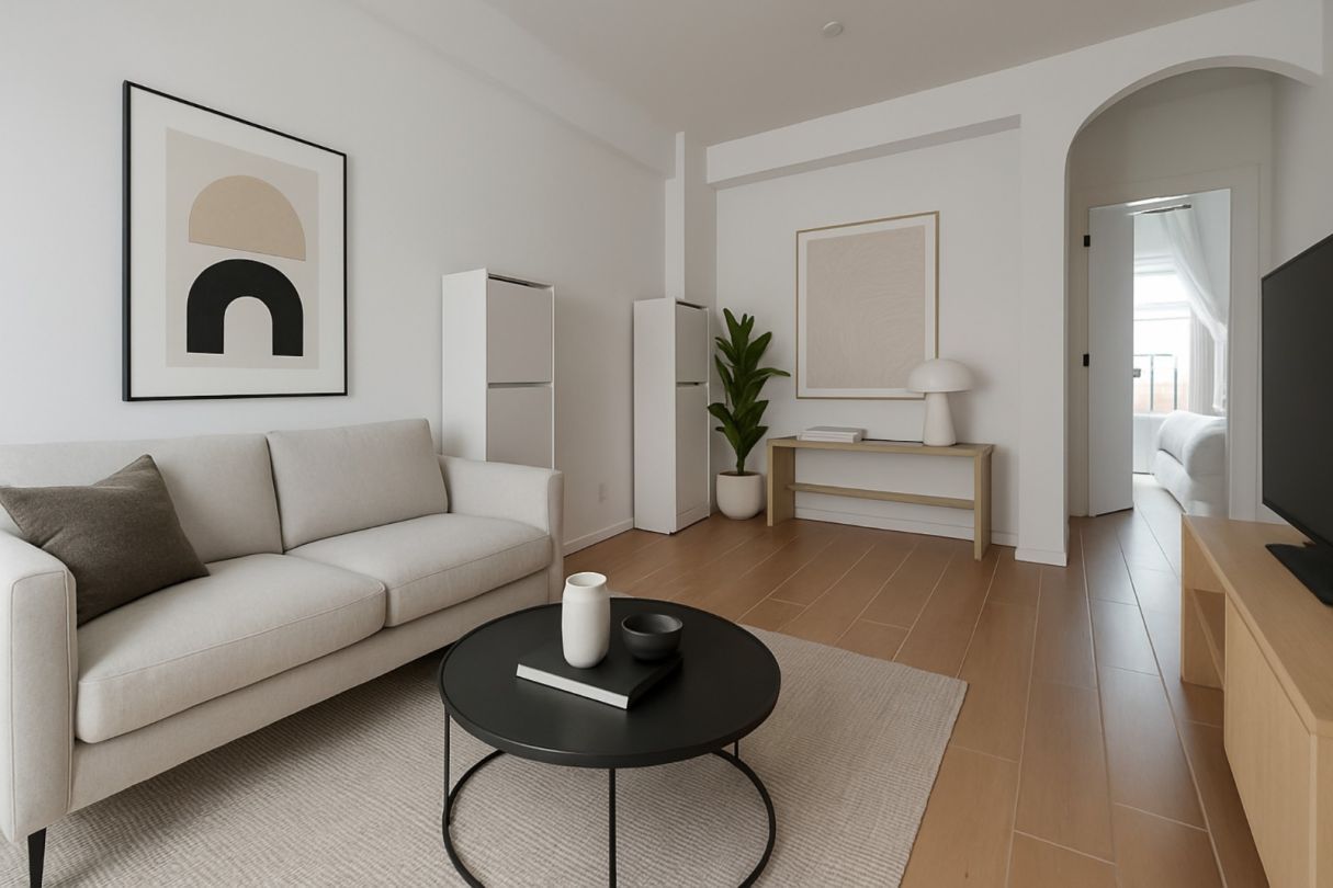 Sala d'estar de Pis en venda en  Madrid Capital amb Aire condicionat i Calefacció