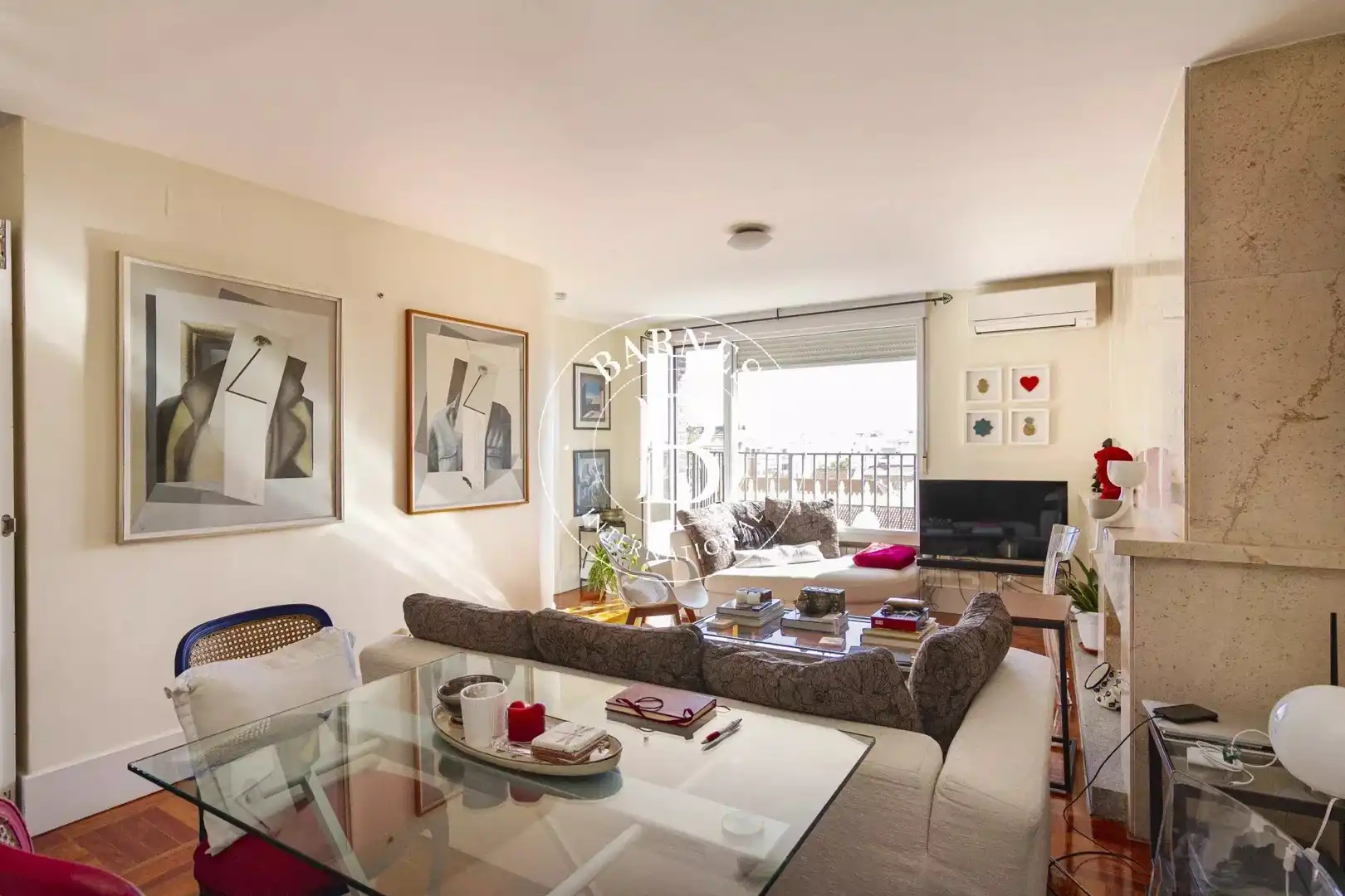 Sala de estar de Ático en venta en Madrid con Aire acondicionado, Calefacción y Terraza