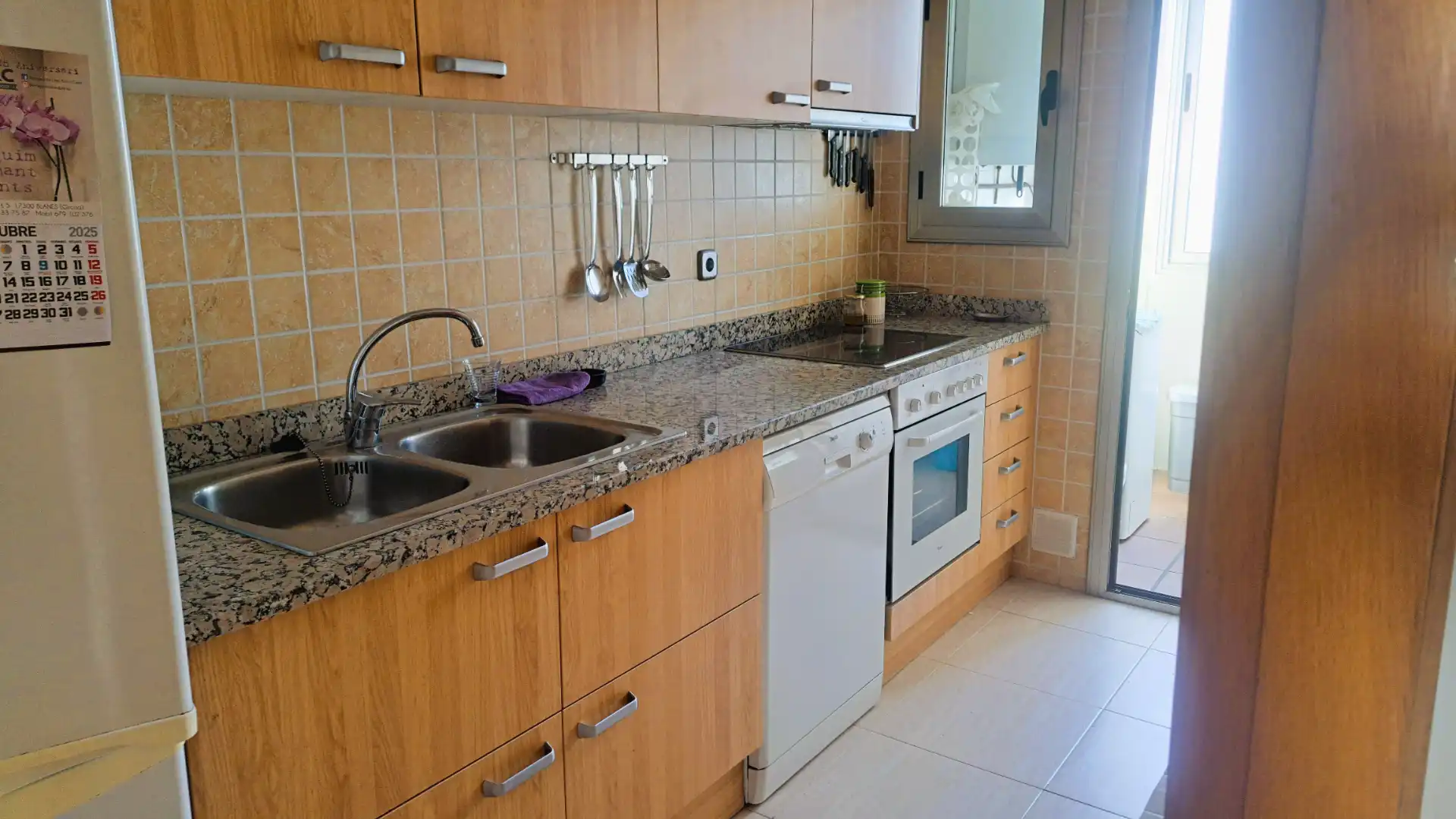 Kitchen of Flat for sale in Blanes  with Heating, Terrace and Furnished