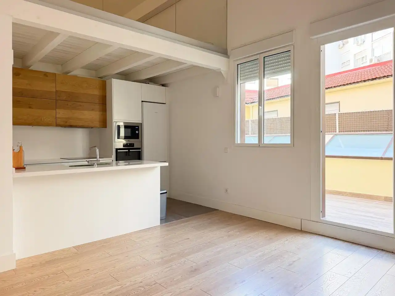Küche von Maisonette zur Miete in Madrid mit Klimaanlage, Heizung und Terrasse
