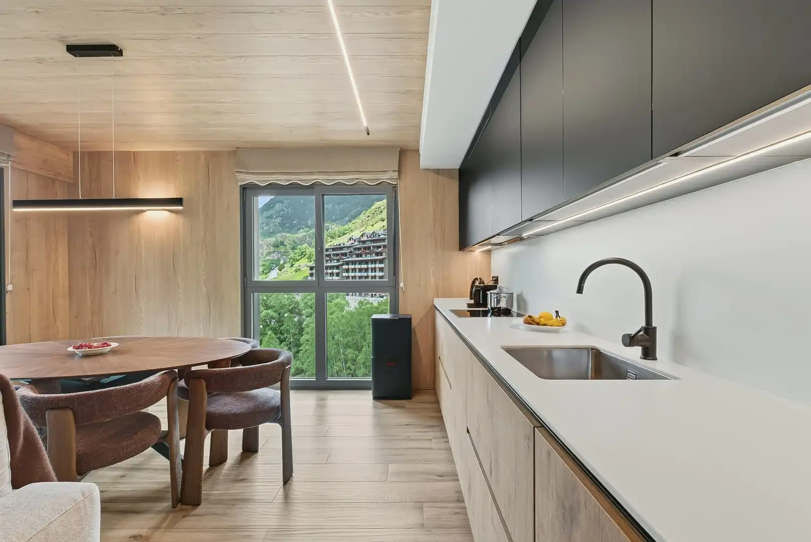 Küche von Wohnung zur Miete in Canillo mit Heizung, Terrasse und Abstellraum