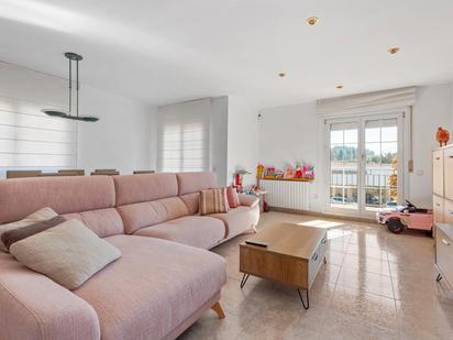 Sala d'estar de Casa o xalet en venda en Sant Hilari Sacalm amb Balcó