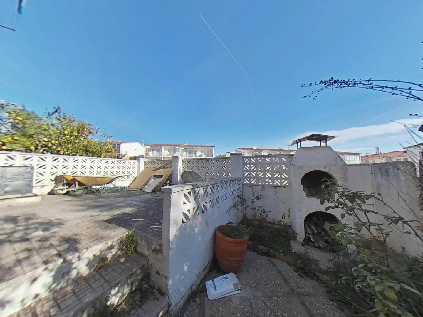 Garten von Einfamilien-Reihenhaus zum Verkauf in El Vendrell mit Privatgarten und Parkett