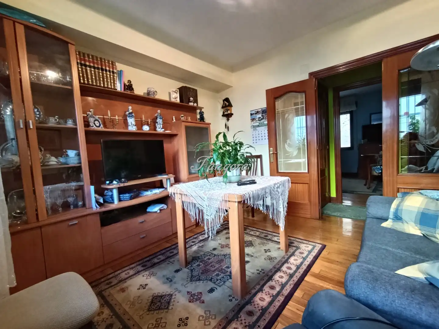Living room of Flat for sale in Getxo   with Heating, Parquet flooring and Oven