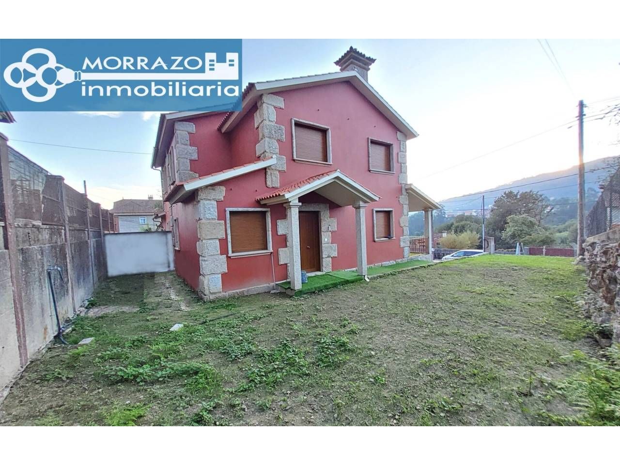 Vista exterior de Casa adosada en venta en Moaña con Calefacción, Jardín privado y Terraza