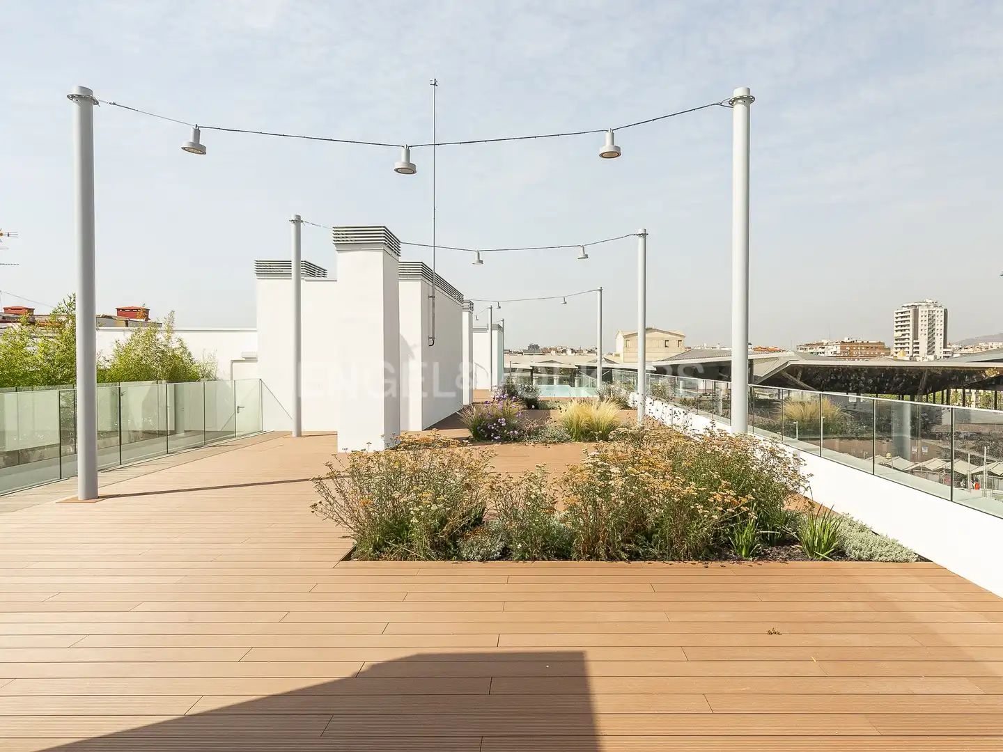 Terrasse von Wohnung zur Miete in Barcelona mit Klimaanlage, Heizung und Parkett