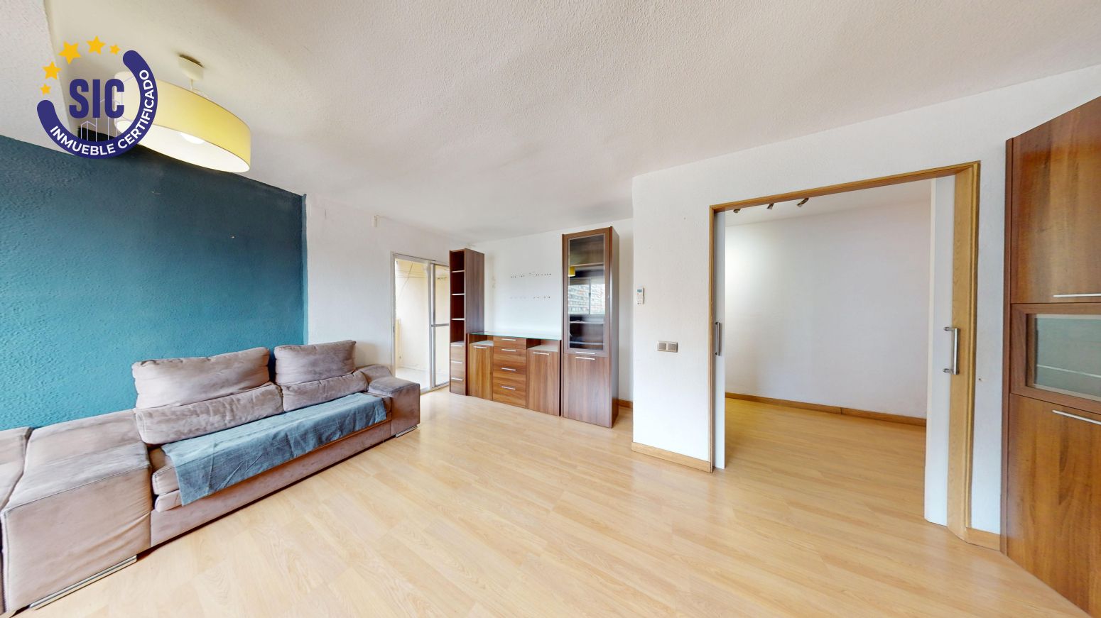 Living room of Flat for sale in  Valencia Capital  with Parquet flooring and Terrace
