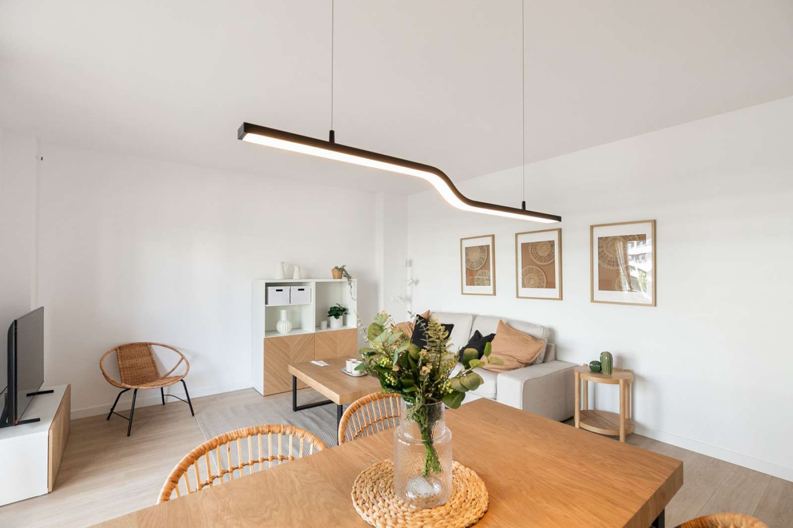 Dining room of Apartment to share in Badalona  with Air Conditioner and Terrace
