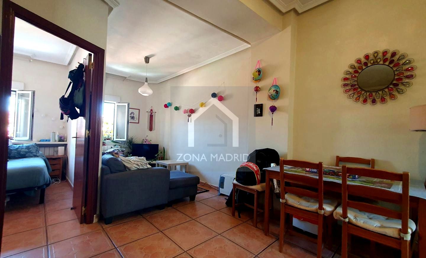 Living room of Flat for sale in  Madrid Capital  with Heating