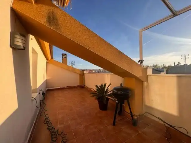 Terrasse von Dachboden zur Miete in Murcia mit Klimaanlage, Heizung und Terrasse