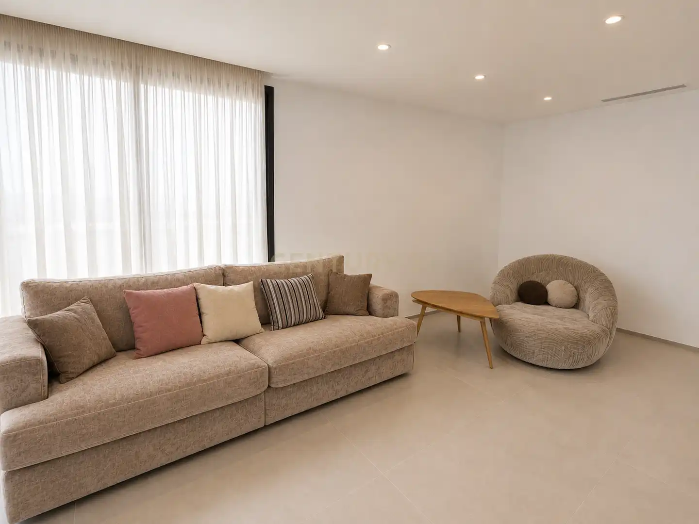 Sala d'estar de Casa o xalet de lloguer en Santa Eulària des Riu amb Aire condicionat, Jardí privat i Traster