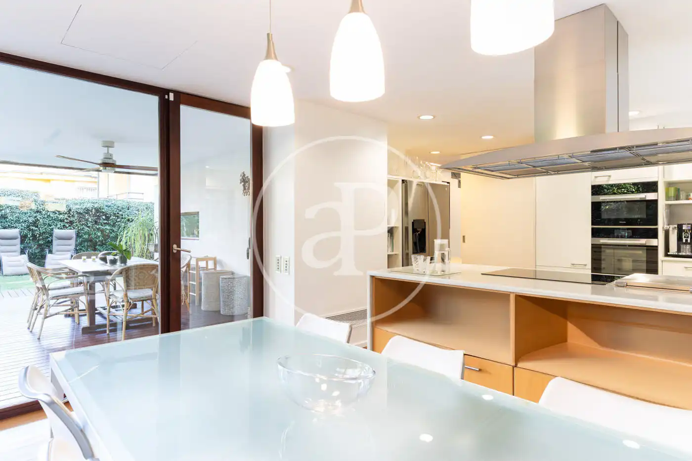 Kitchen of Houses for sale in Sant Cugat del Vallès  with Air Conditioner, Heating and Private garden