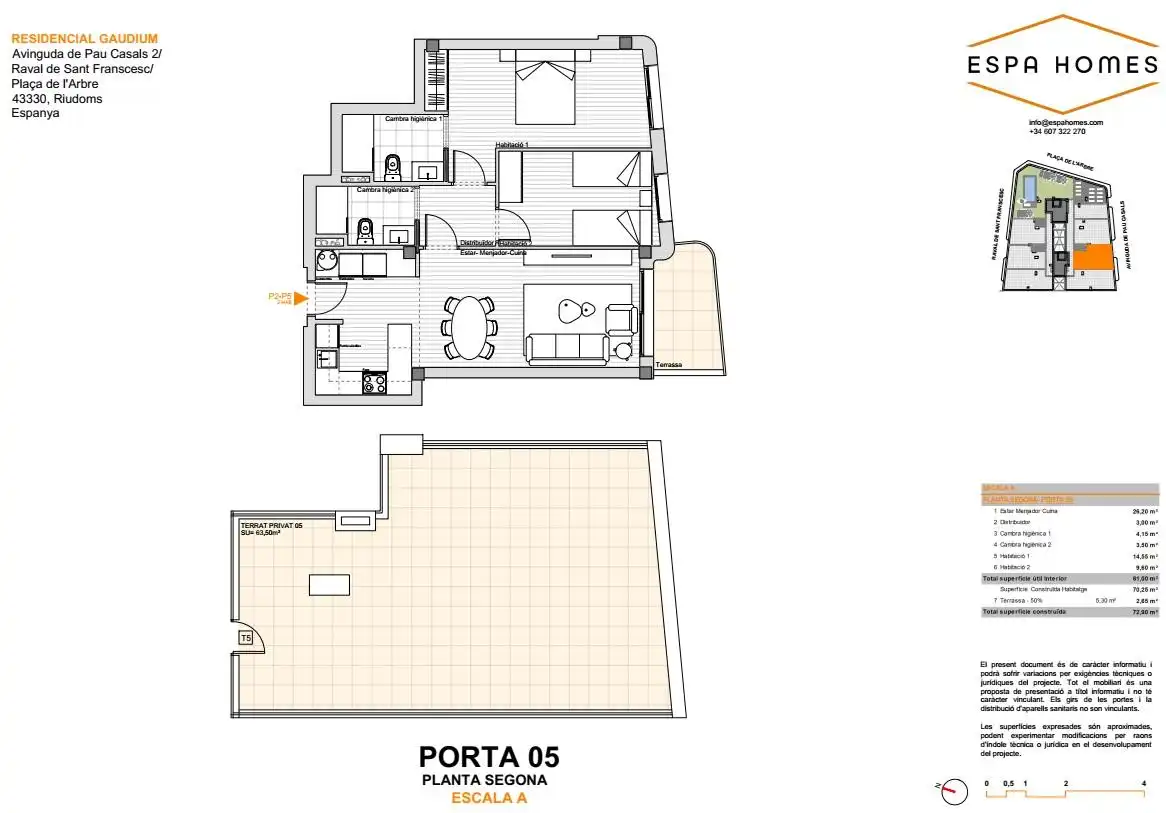 Piso en venta en PAU CASALS, Riudoms