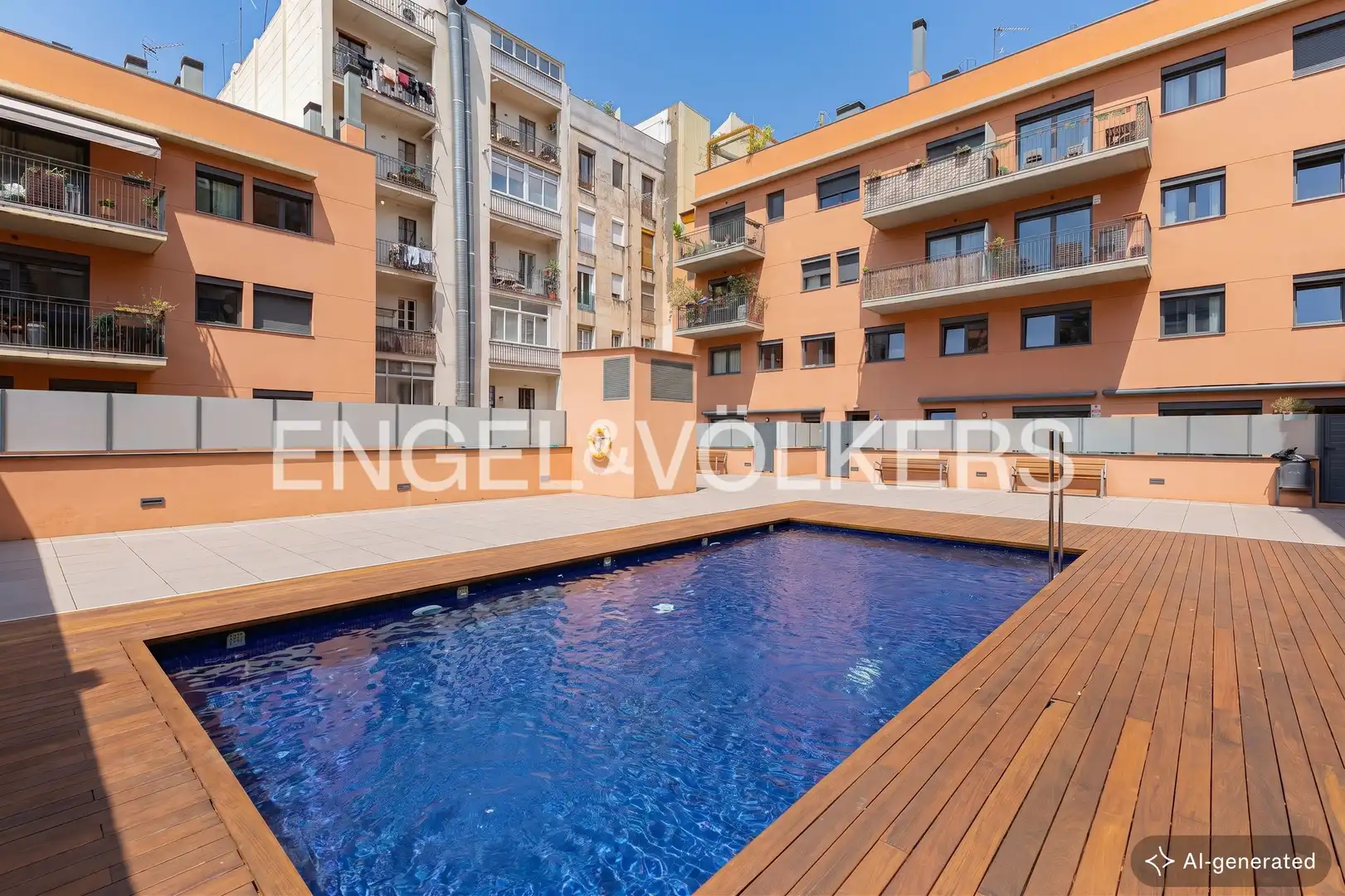 Piscina de Pis en venda en Barcelona amb Aire condicionat, Calefacció i Parquet