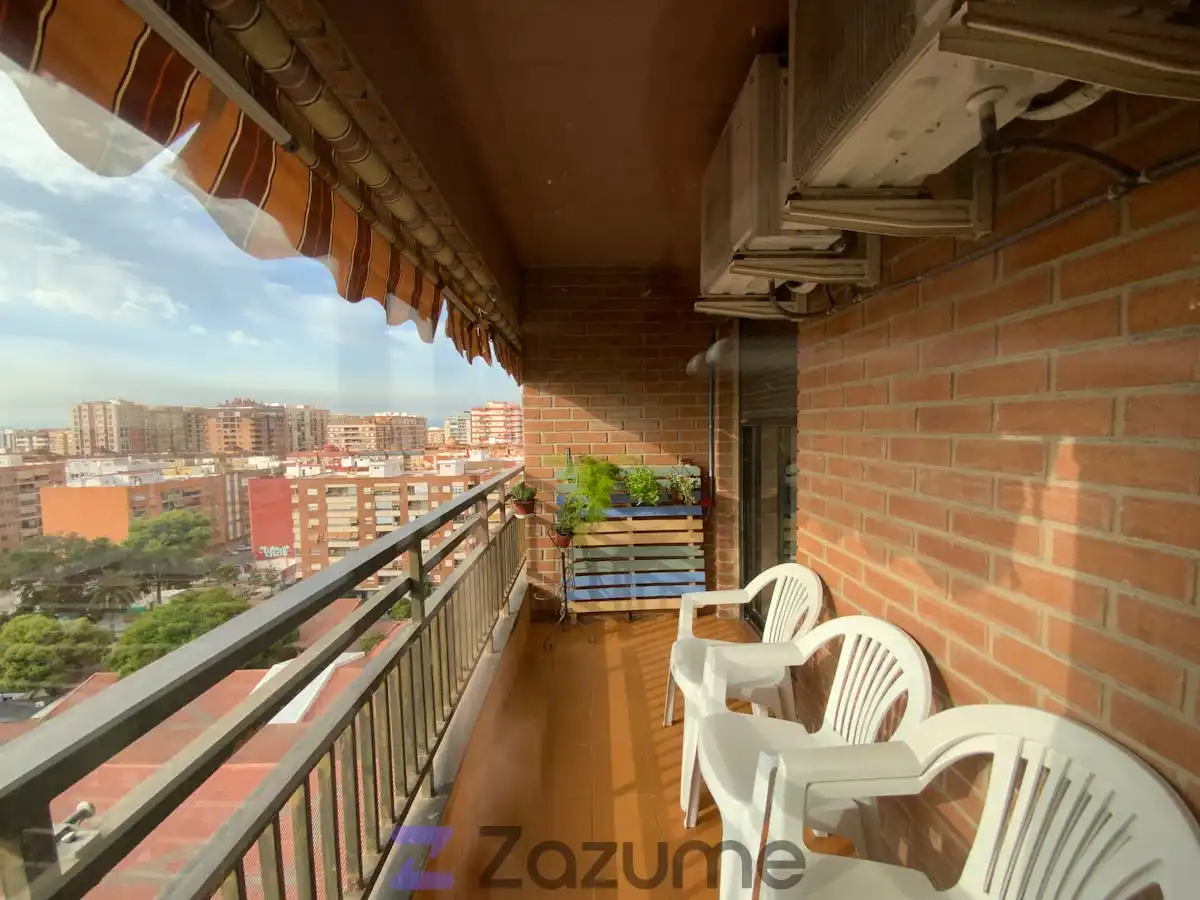 Terrasse von Wohnung zur Miete in Valencia mit Klimaanlage, Heizung und Terrasse