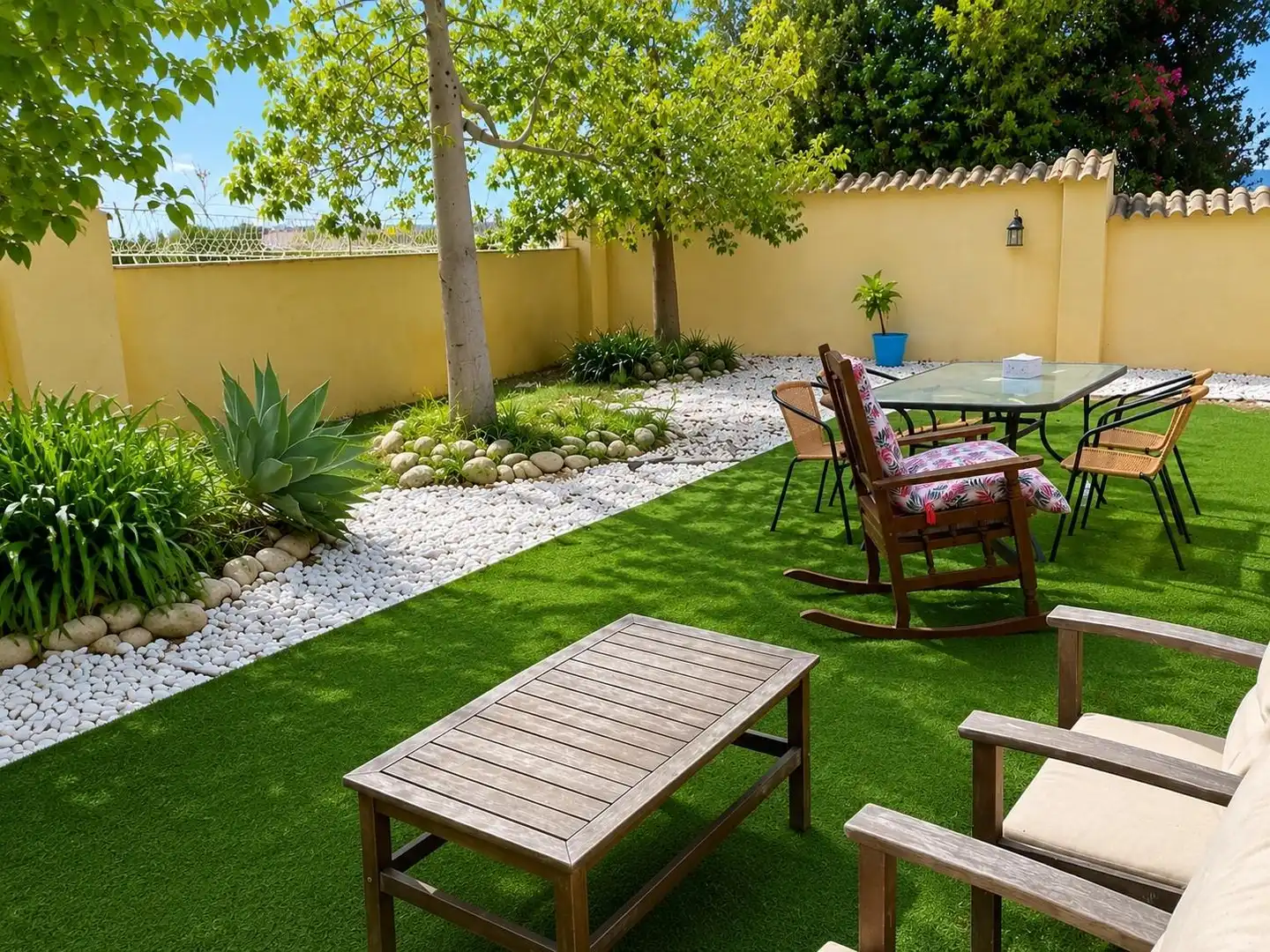 Terrassa de Casa o xalet en venda en Alguazas amb Aire condicionat, Jardí privat i Moblat