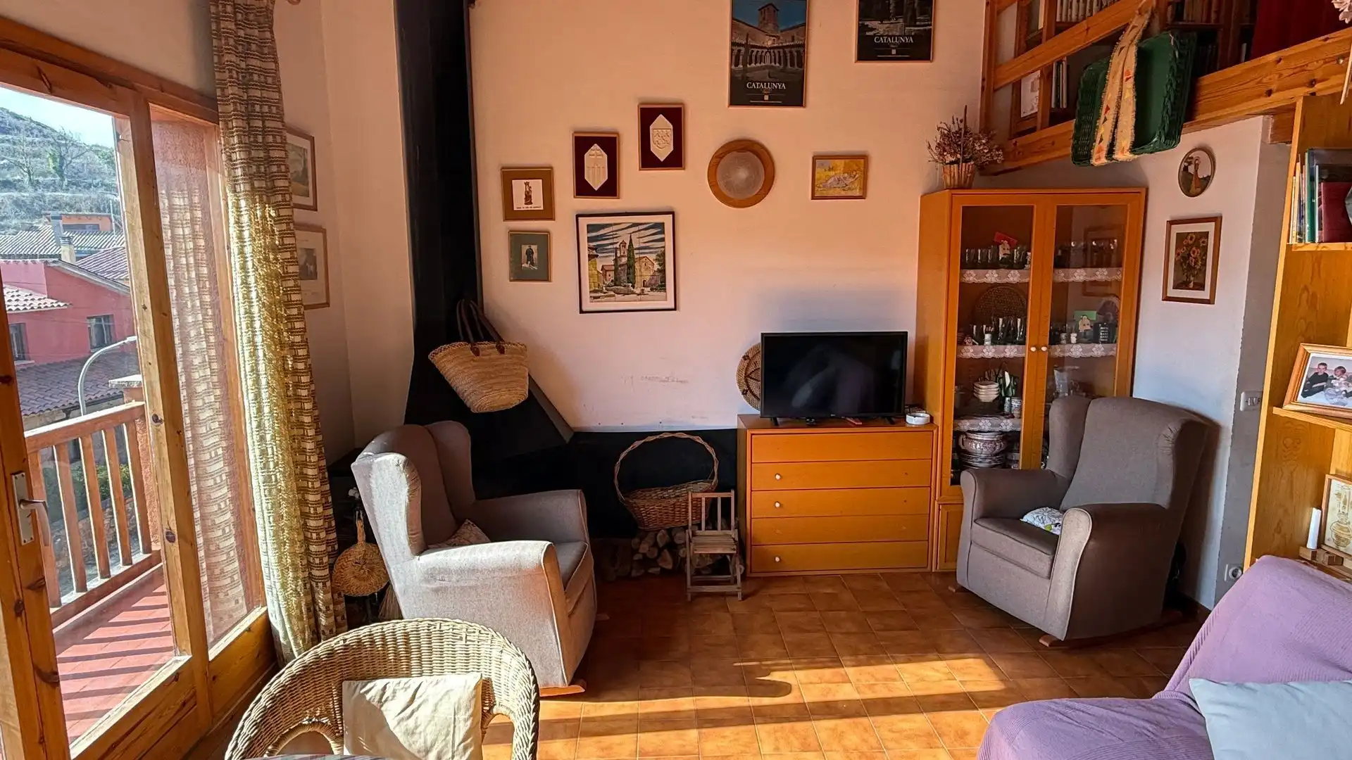 Sala d'estar de Pis en venda en L'Estany amb Terrassa