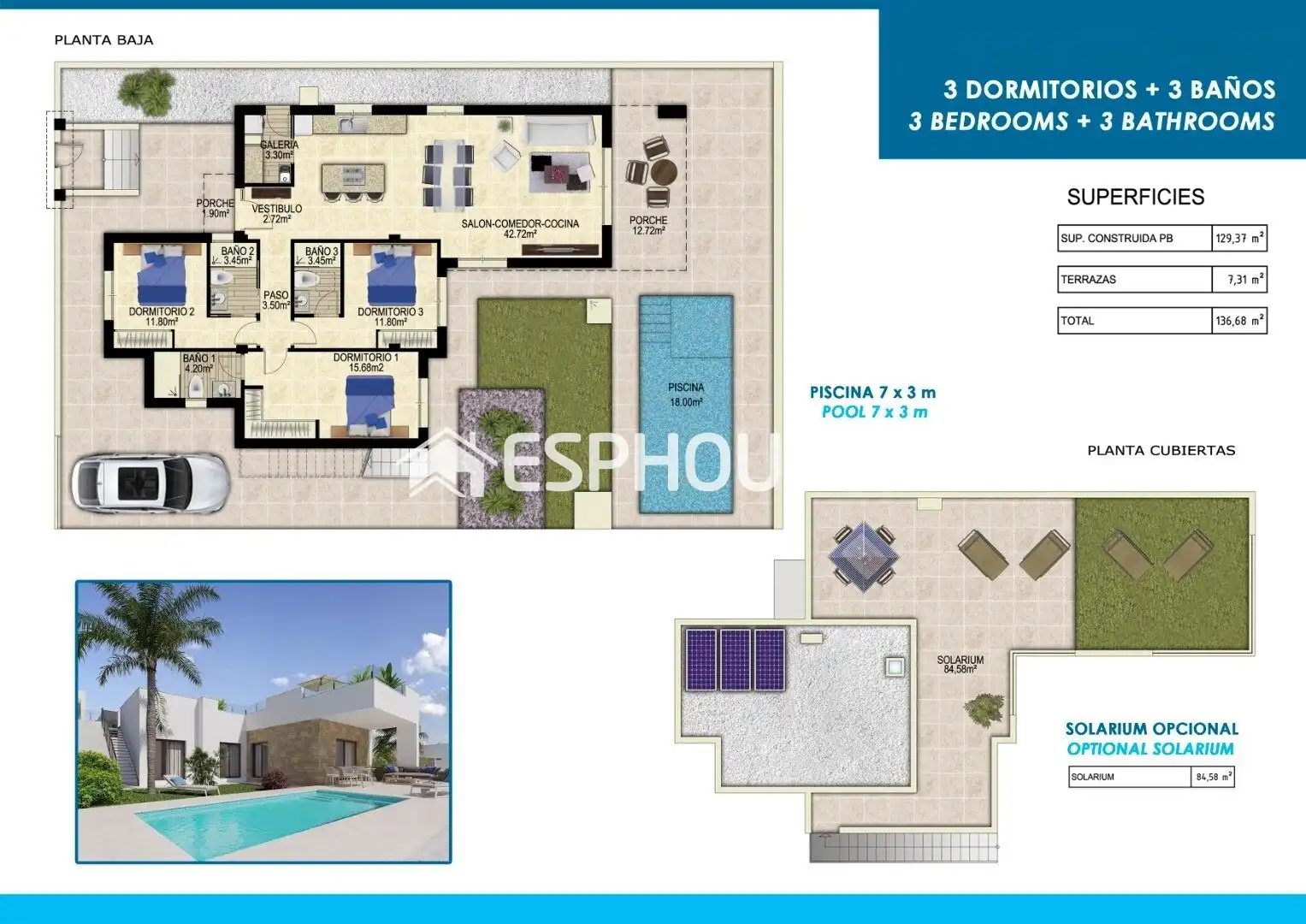 Villa avec terrasse à vendre à Casco urbano, imagen 25