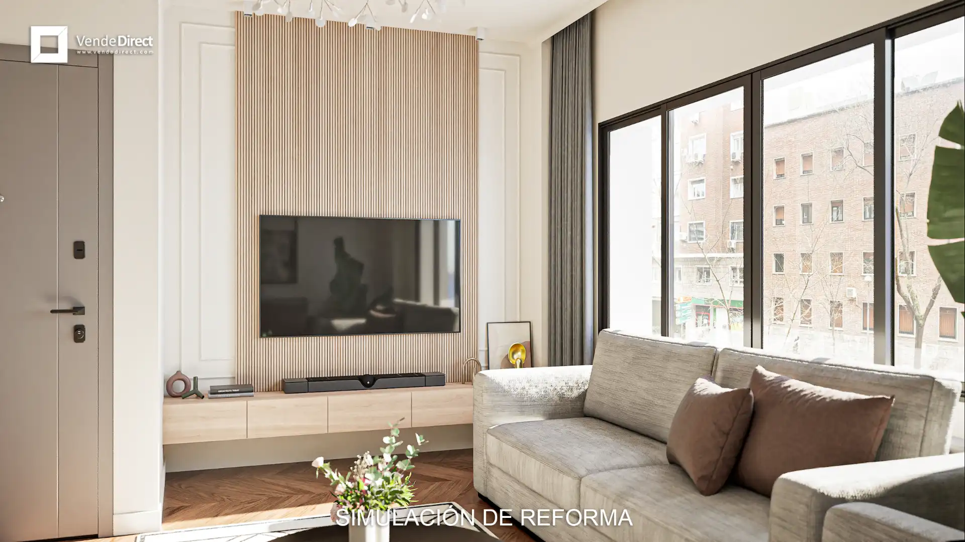 Sala de estar de Piso en venta en Madrid con Aire acondicionado, Calefacción y Alarma
