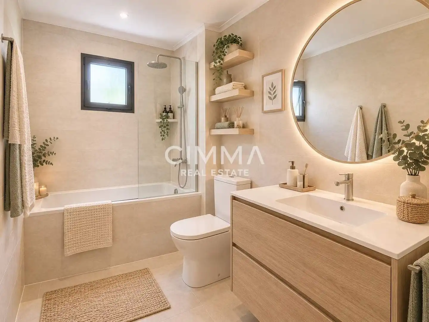 Badezimmer von Erdgeschoss zum Verkauf in Villajoyosa / La Vila Joiosa mit Privatgarten, Terrasse und Schwimmbad