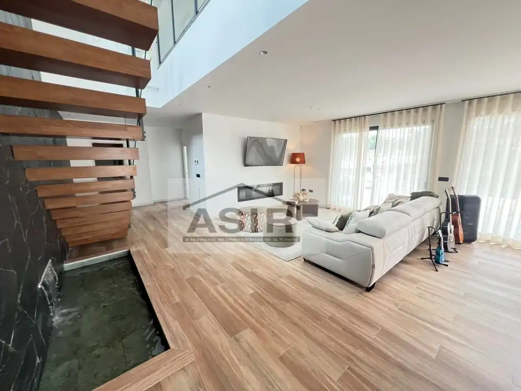 Sala de estar de Casa o chalet en venta en Alzira con Aire acondicionado, Terraza y Piscina