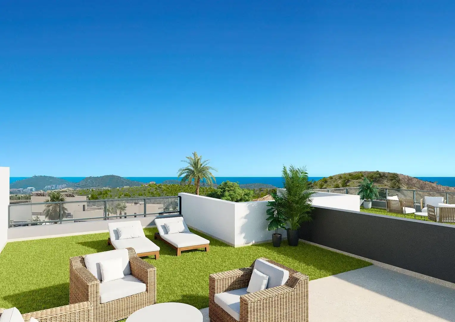 Einfamilien-Reihenhaus zum Verkauf in Cala Palmera - Atrium