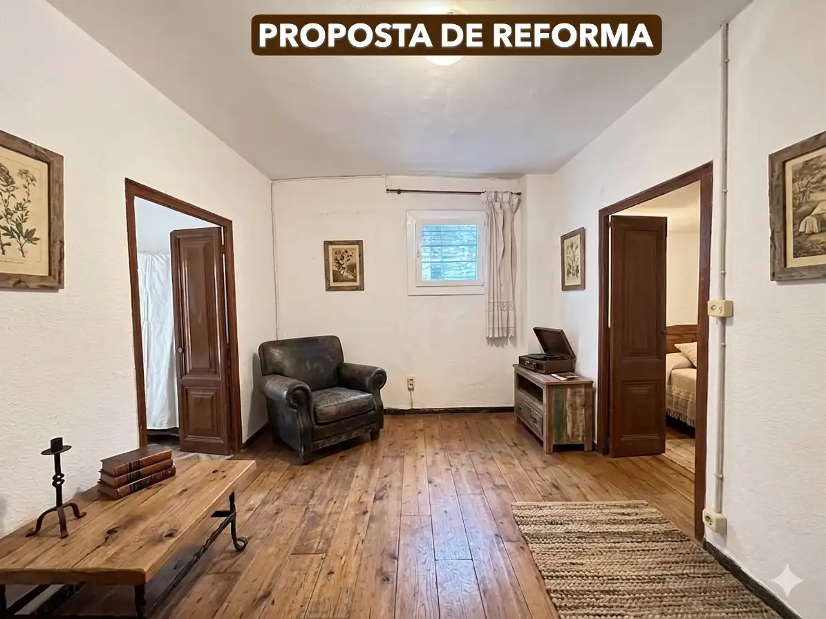 Sala de estar de Casa adosada en venta en Rocafort de Queralt con Trastero, Balcón y Internet