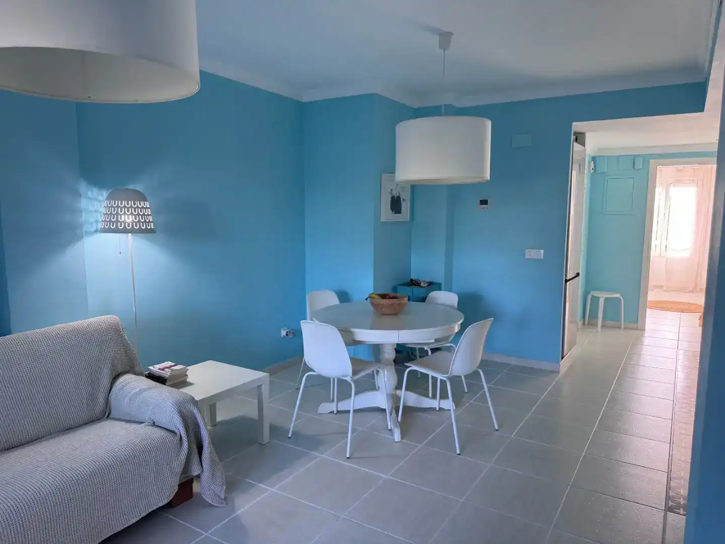 Dining room of Apartments for rent in Oliva  with Air Conditioner, Swimming Pool and Balcony