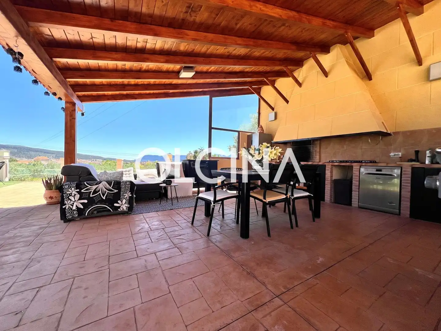 Terrasse von Haus oder Chalet zum Verkauf in Ibi mit Klimaanlage, Heizung und Privatgarten