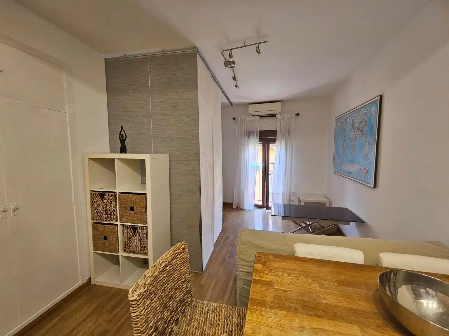 Wohnzimmer von Wohnung zur Miete in Madrid mit Klimaanlage, Heizung und Terrasse
