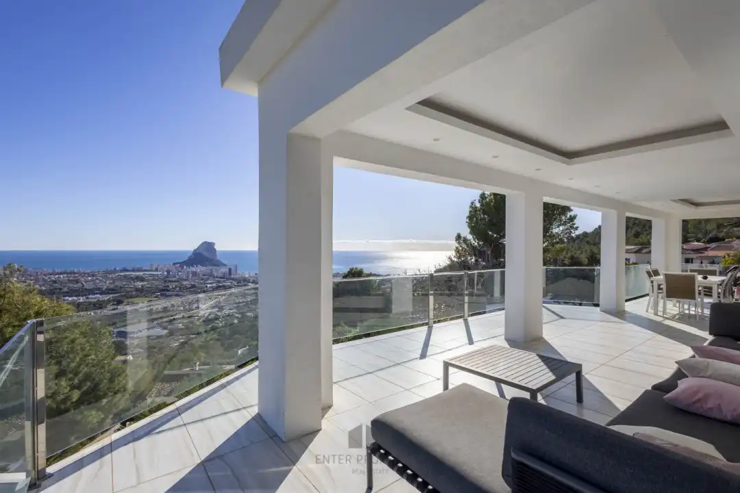 Terrace of Flat for rent in Calpe / Calp  with Air Conditioner, Heating and Terrace