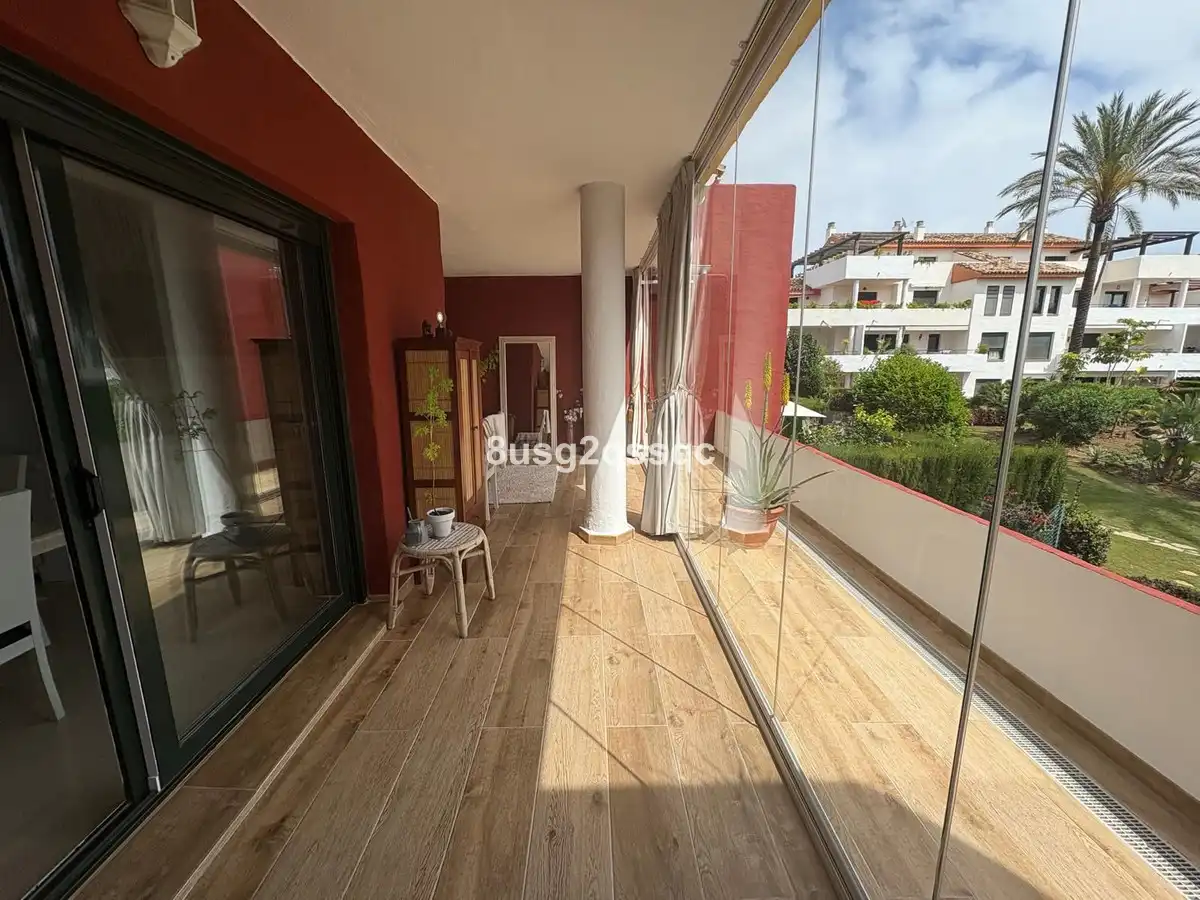 Terrace of Flat for sale in Estepona  with Air Conditioner, Furnished and TV
