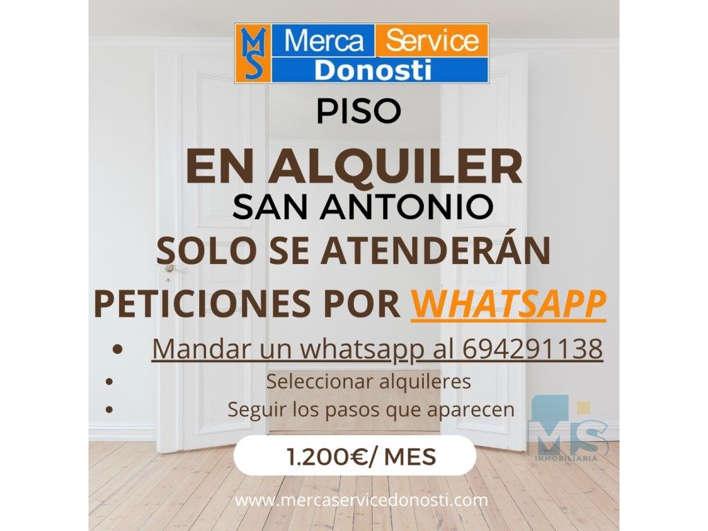 Pis de lloguer en Donostia - San Sebastián  amb Moblat