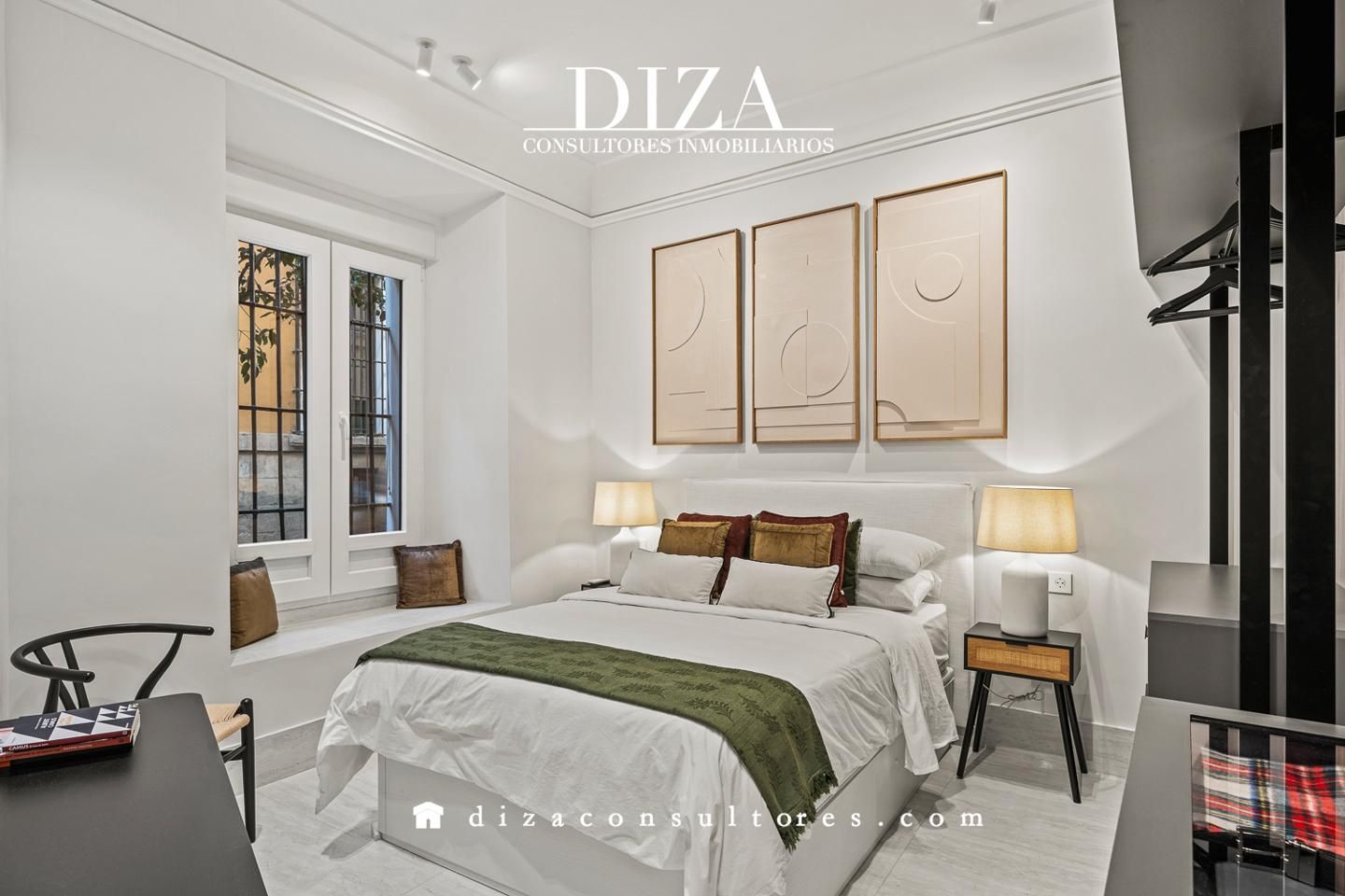 Dormitori de Planta baixa de lloguer en  Madrid Capital amb Aire condicionat i Moblat