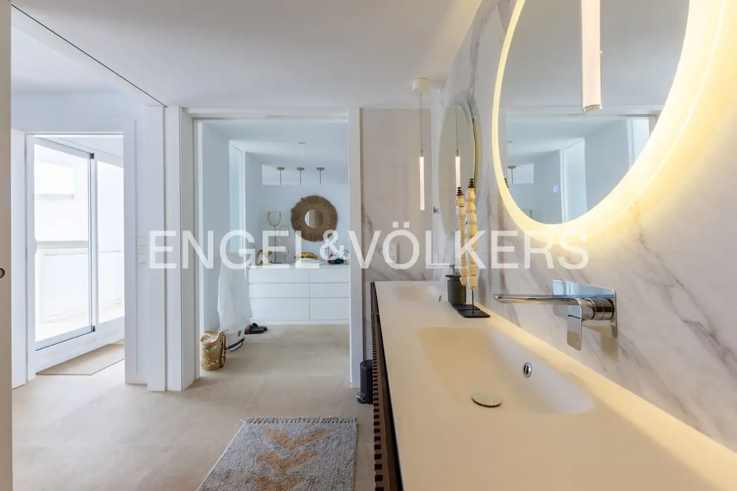 Badezimmer von Wohnung zum Verkauf in Jávea / Xàbia mit Klimaanlage, Heizung und Schwimmbad