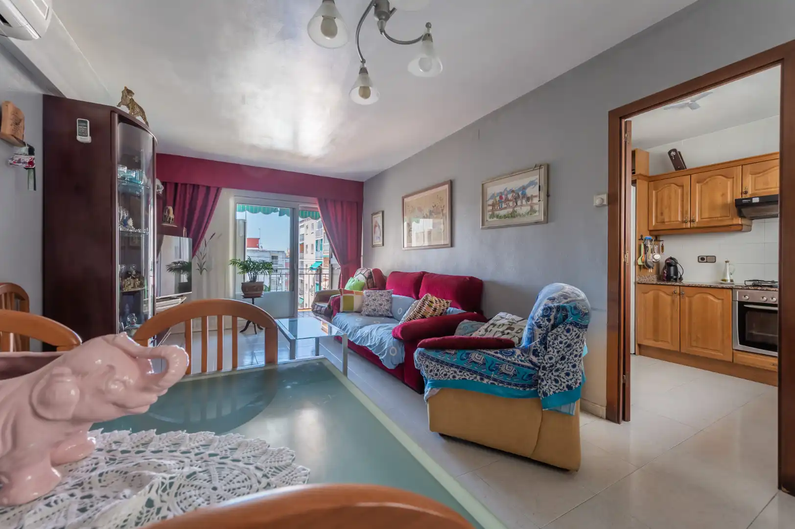 Wohnzimmer von Maisonette zum Verkauf in Mollet del Vallès mit Klimaanlage, Heizung und Abstellraum