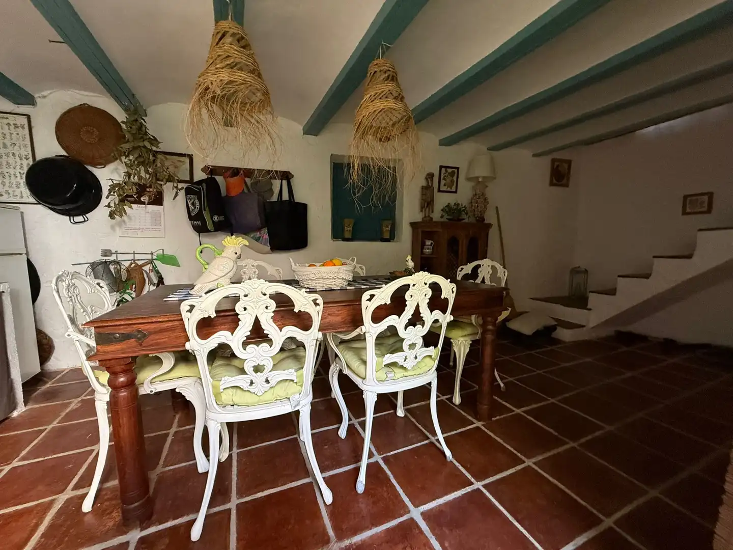 Dining room of Houses for sale in La Pobla de Vallbona  with Air Conditioner, Heating and Private garden