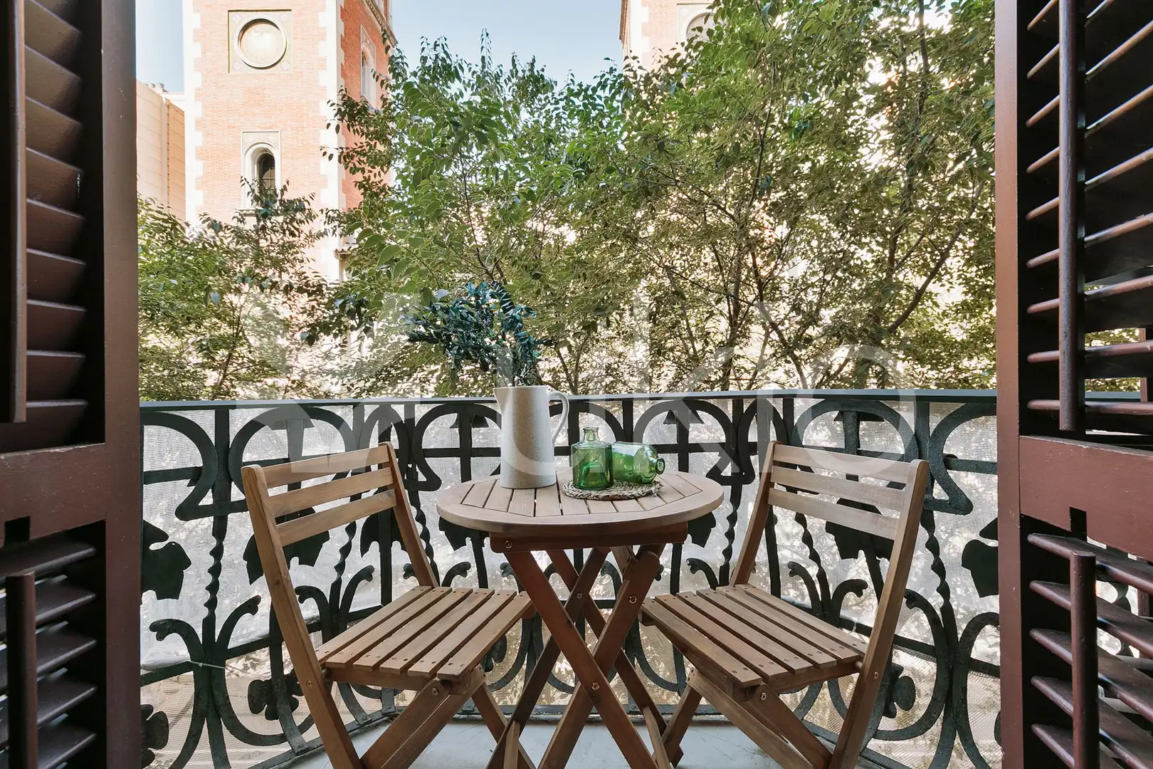 Terrace of Study for rent in Barcelona  with Air Conditioner, Heating and Furnished