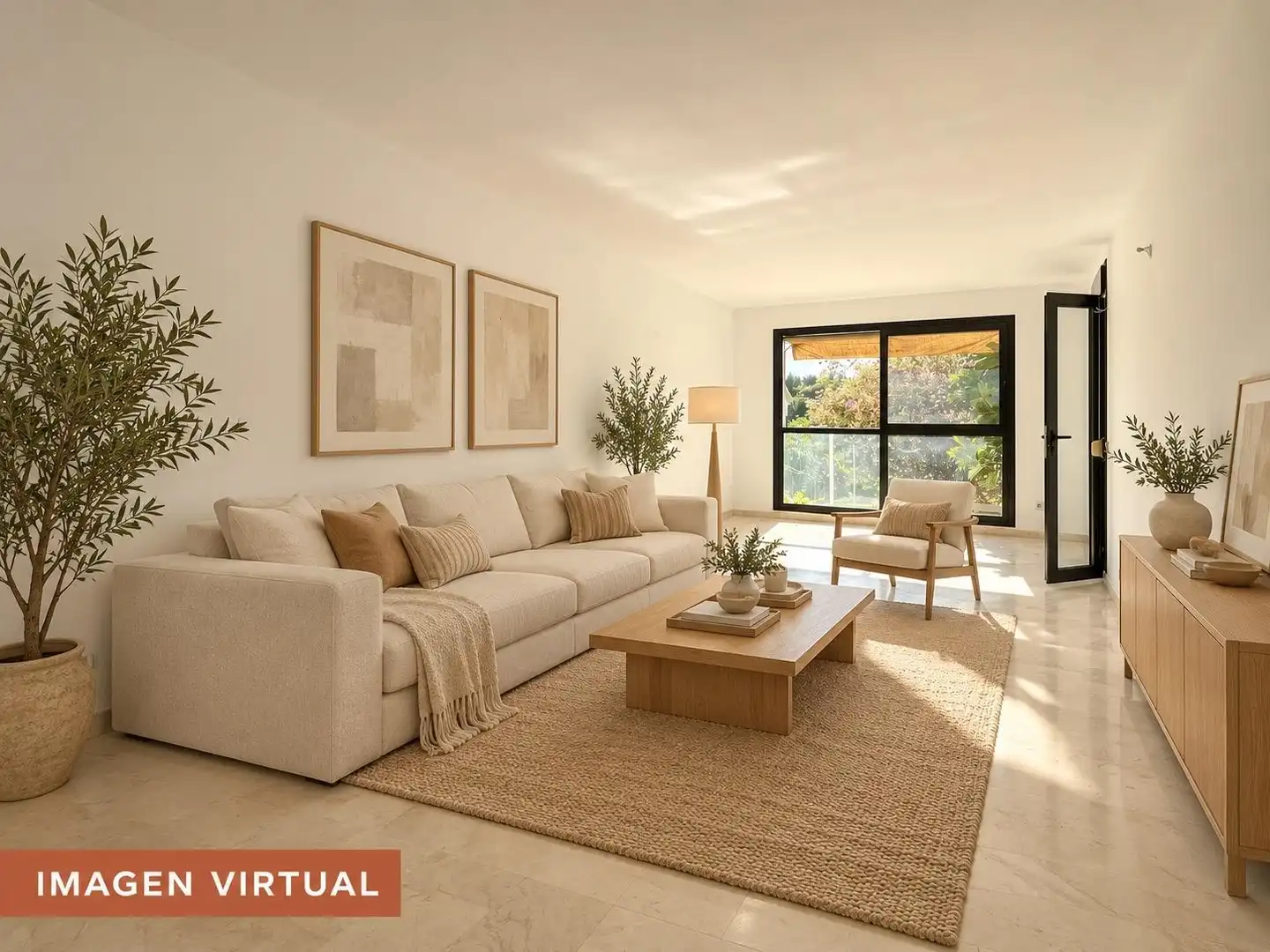 Wohnzimmer von Haus zum Verkauf in  Palma de Mallorca mit Klimaanlage, Heizung und Privatgarten