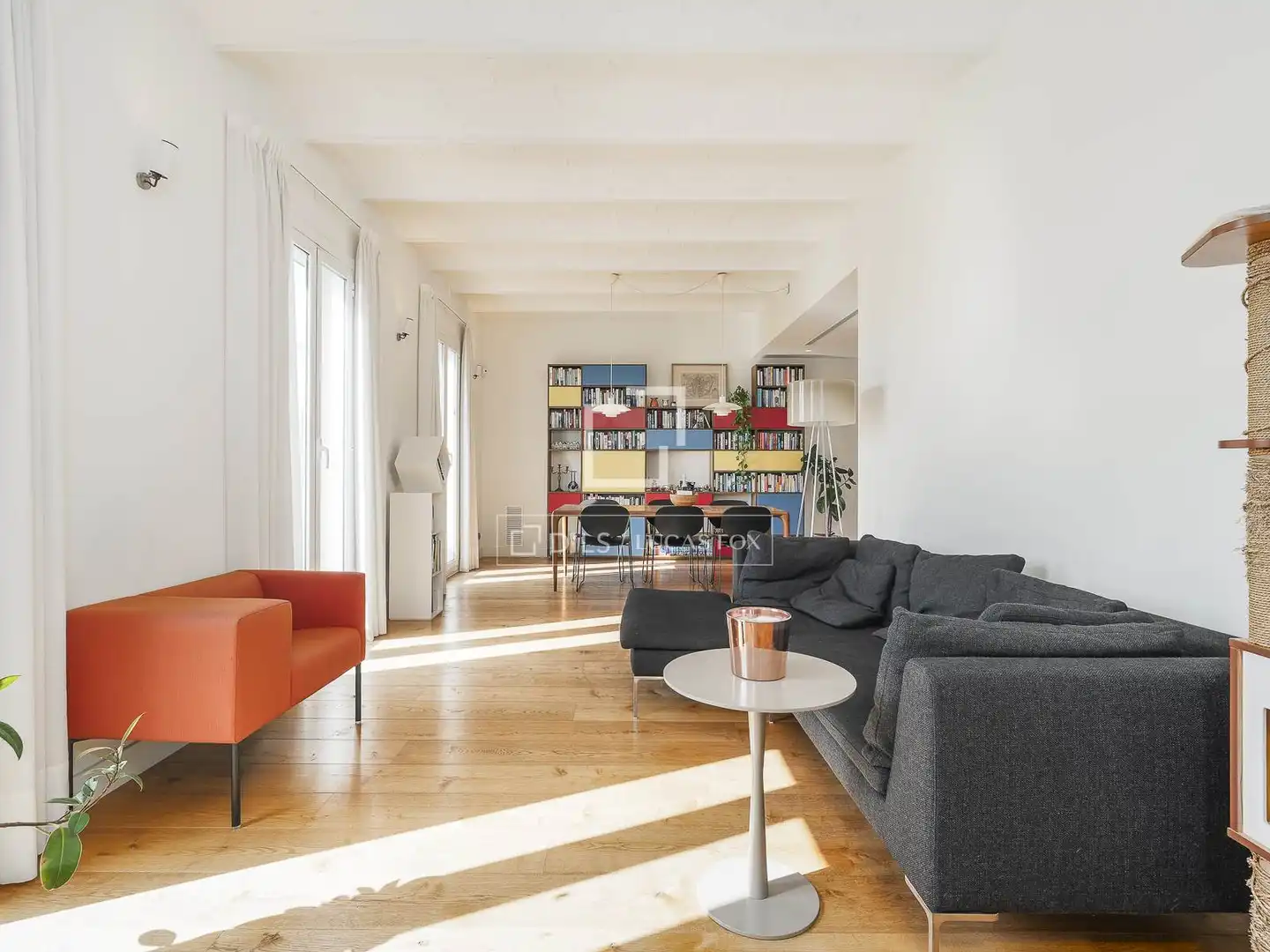 Sala de estar de Ático en venta en Barcelona con Aire acondicionado, Calefacción y Terraza
