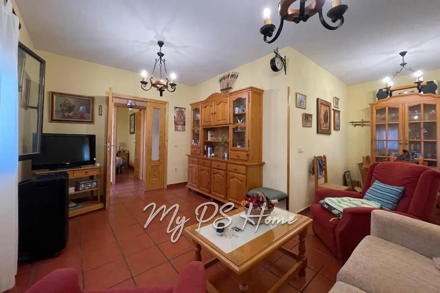 Sala de estar de Casa o chalet en venta en Barajas de Melo con Aire acondicionado, Jardín privado y Amueblado