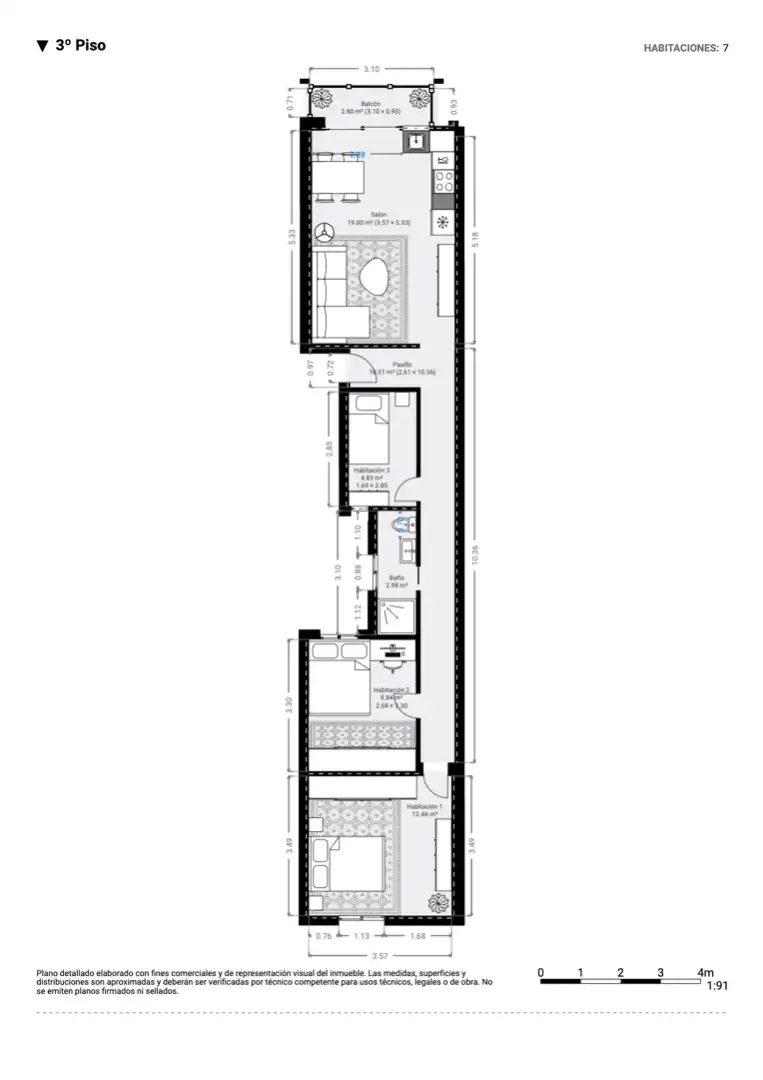 Flat with terrace for sale in Carrer de Lluís Vives, imagen 26