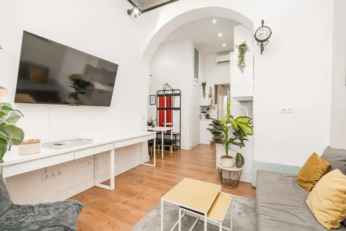 Wohnzimmer von Maisonette zum Verkauf in Madrid mit Klimaanlage, Heizung und Terrasse