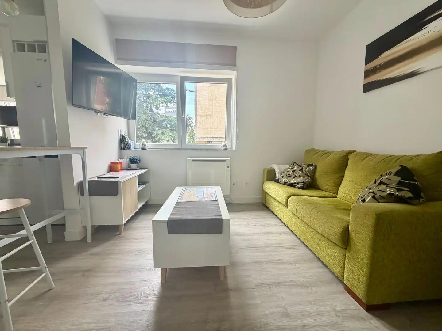Sala de estar de Piso de alquiler en Santander con Calefacción, Terraza y Amueblado