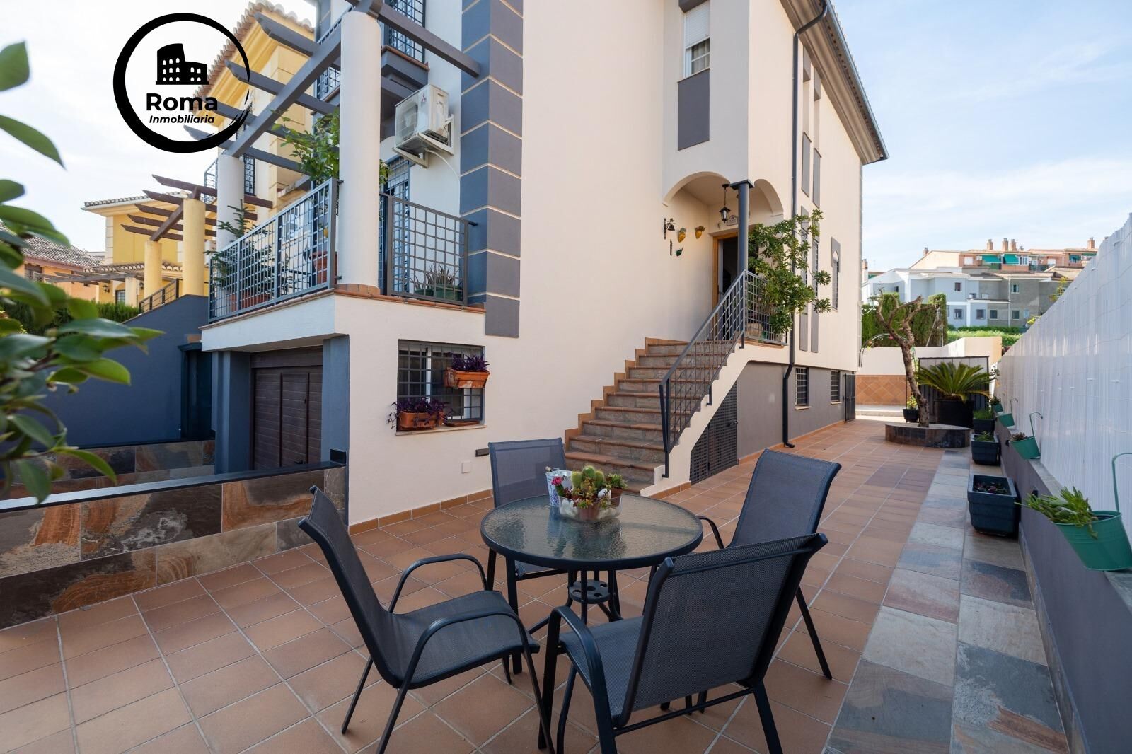 Terrace of Single-family semi-detached for sale in La Zubia  with Heating, Private garden and Parquet flooring