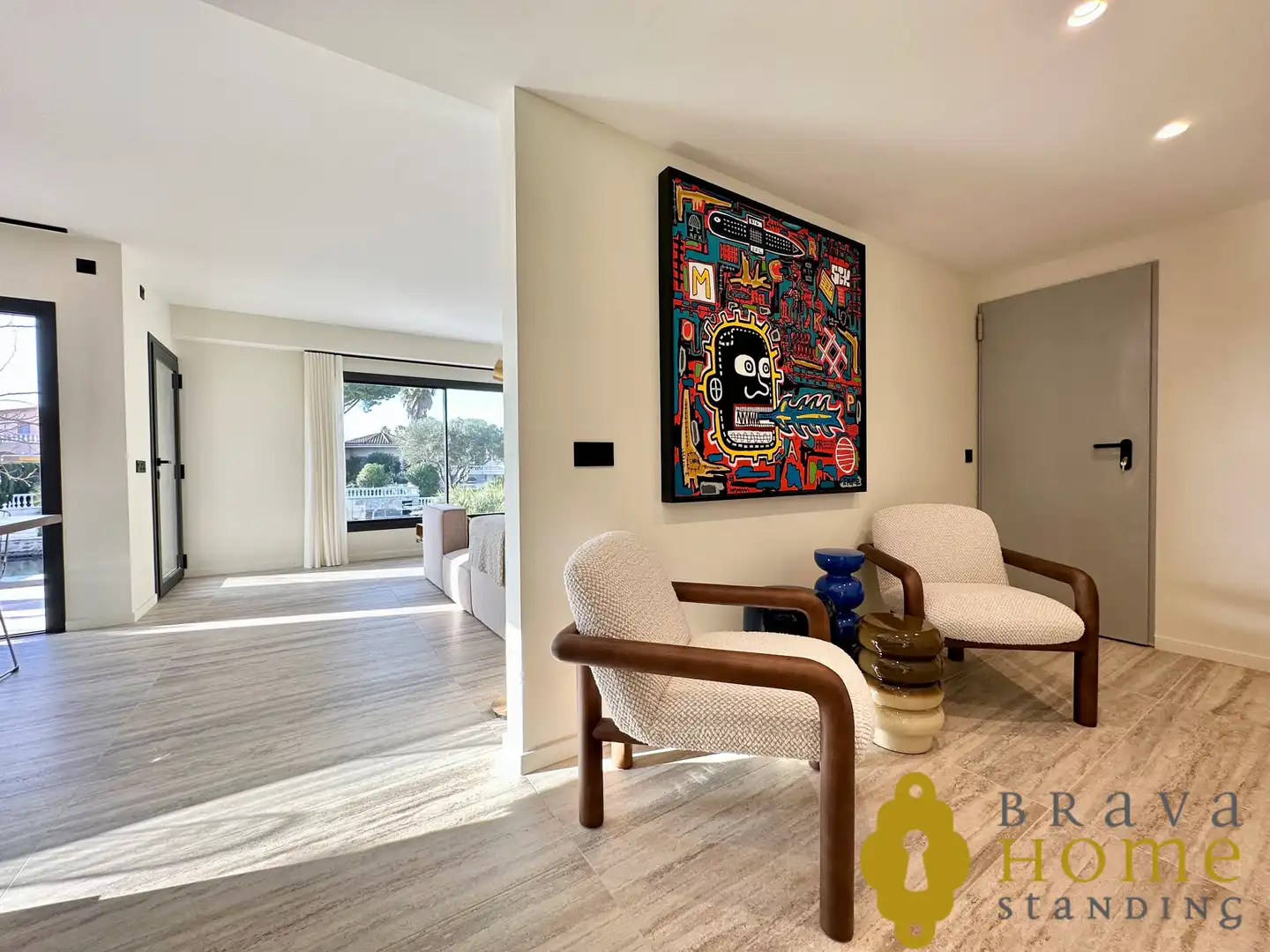 Sala de estar de Casa o chalet en venta en Empuriabrava con Aire acondicionado, Jardín privado y Terraza