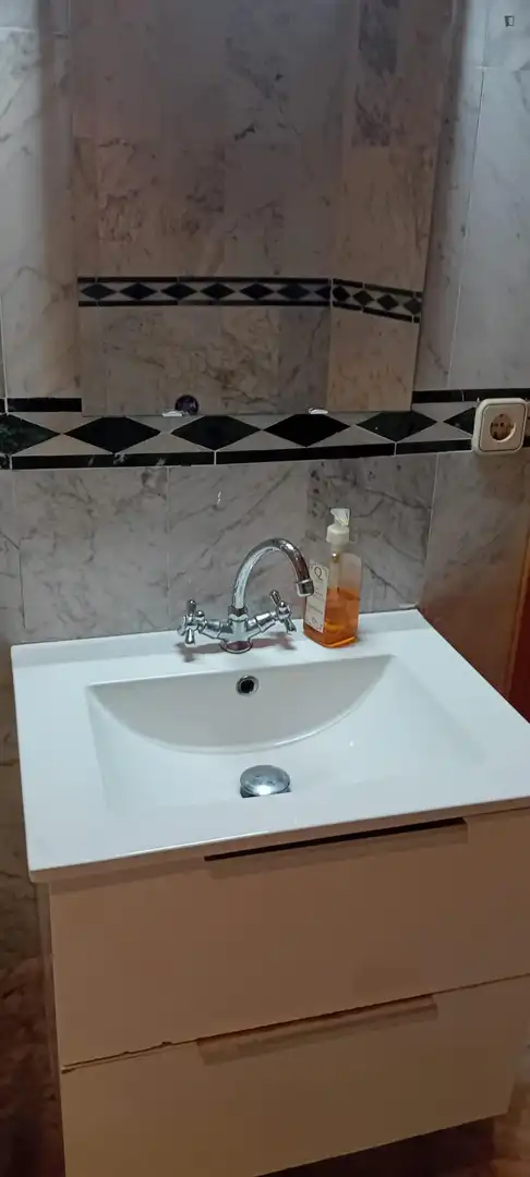 Bany de Apartament per a compartir en Madrid amb Calefacció, Moblat i Forn